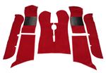 Tufted Carpet Set - Red - Triumph TR7 Coupe - RB7418RED
